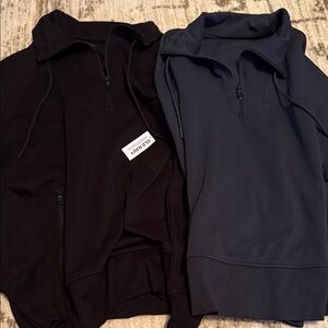 Old Navy Black Half-Zip Sweatshirt